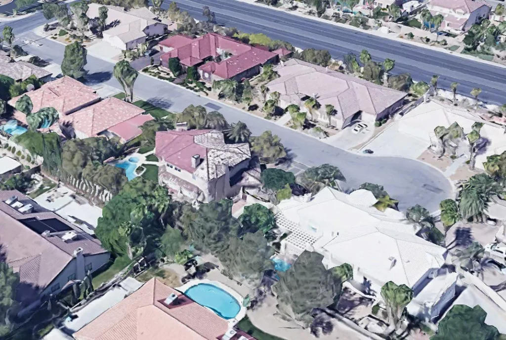 Outdoor Area of Danny Koker's Las Vegas House