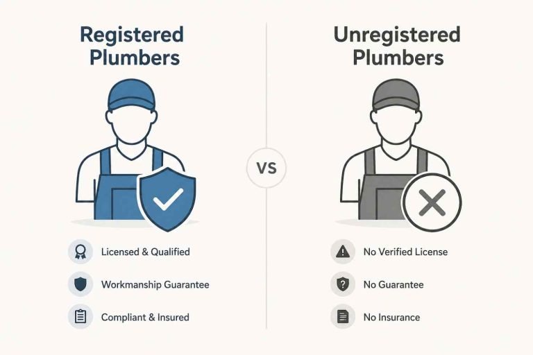 Registered vs Unregistered Plumbers